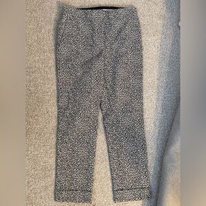 Ann Taylor Black and White Leopard Dress Pant